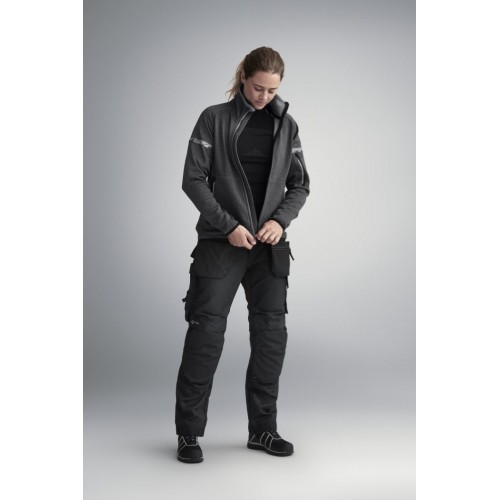 6701 Pantalones largos de trabajo para mujer con bolsillos flotantes AllroundWork azul marino/negro